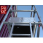Tour roulante ALU 50 Lg 0,75 m Hauteur Travail 8,60 m Dacame